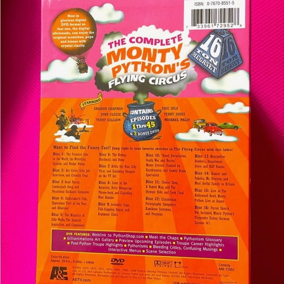 NEW unopened The Complete Monty Python's Flying Circus 16 Ton Megaset - Picture 3 of 3